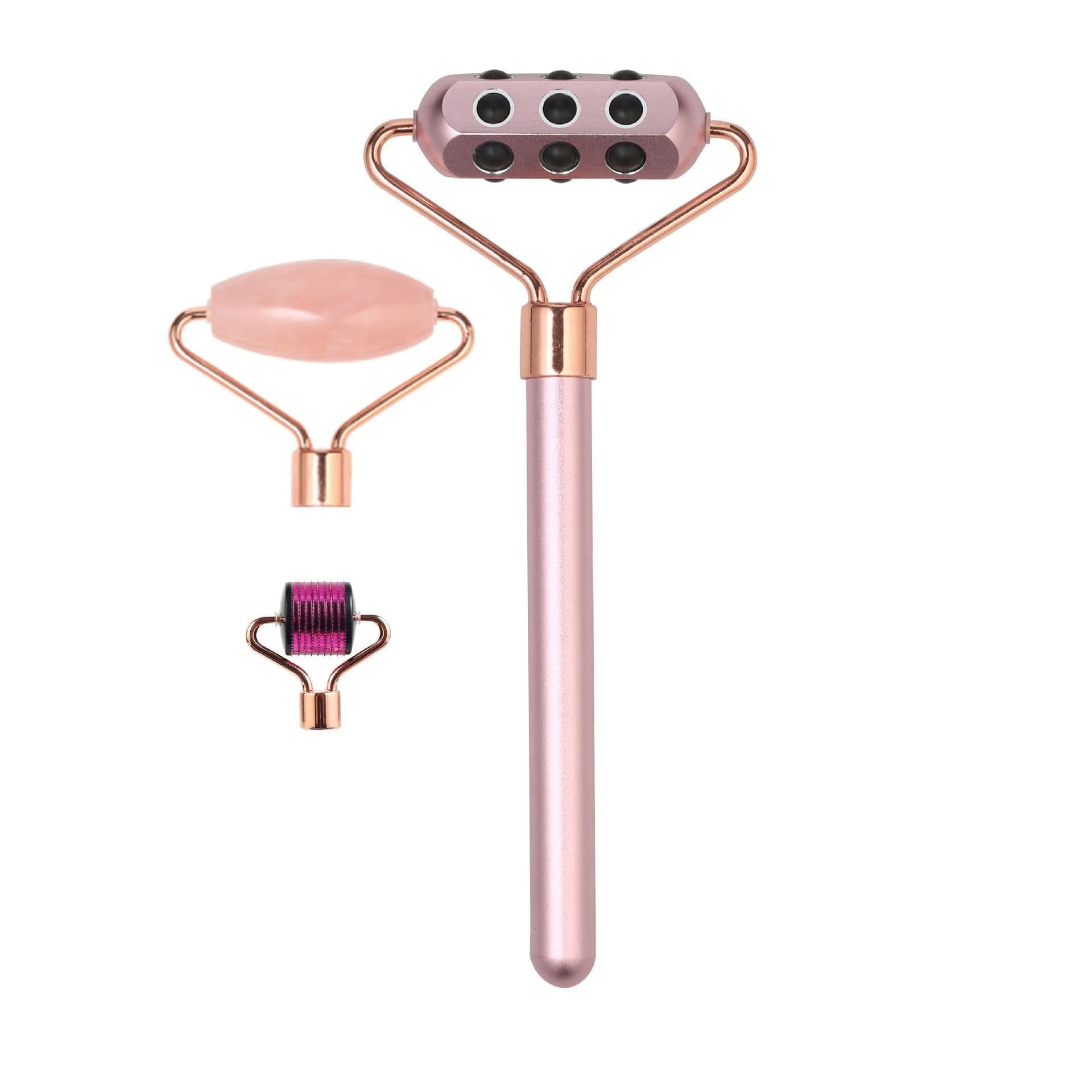 image-Seven-in-one Magnetic Head Changer Three Piece Facial Massage Set