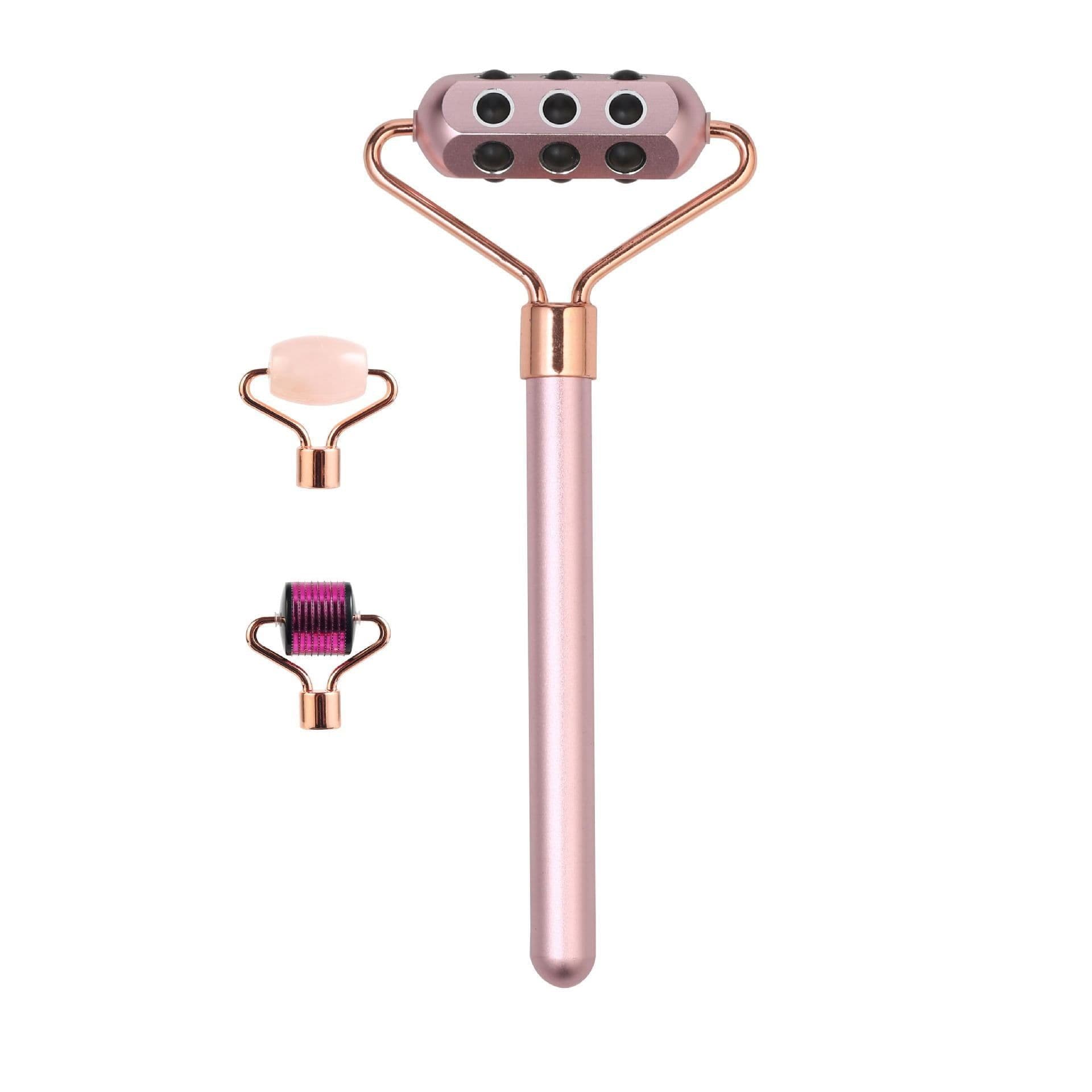 image-Seven-in-one Magnetic Head Changer Three Piece Facial Massage Set
