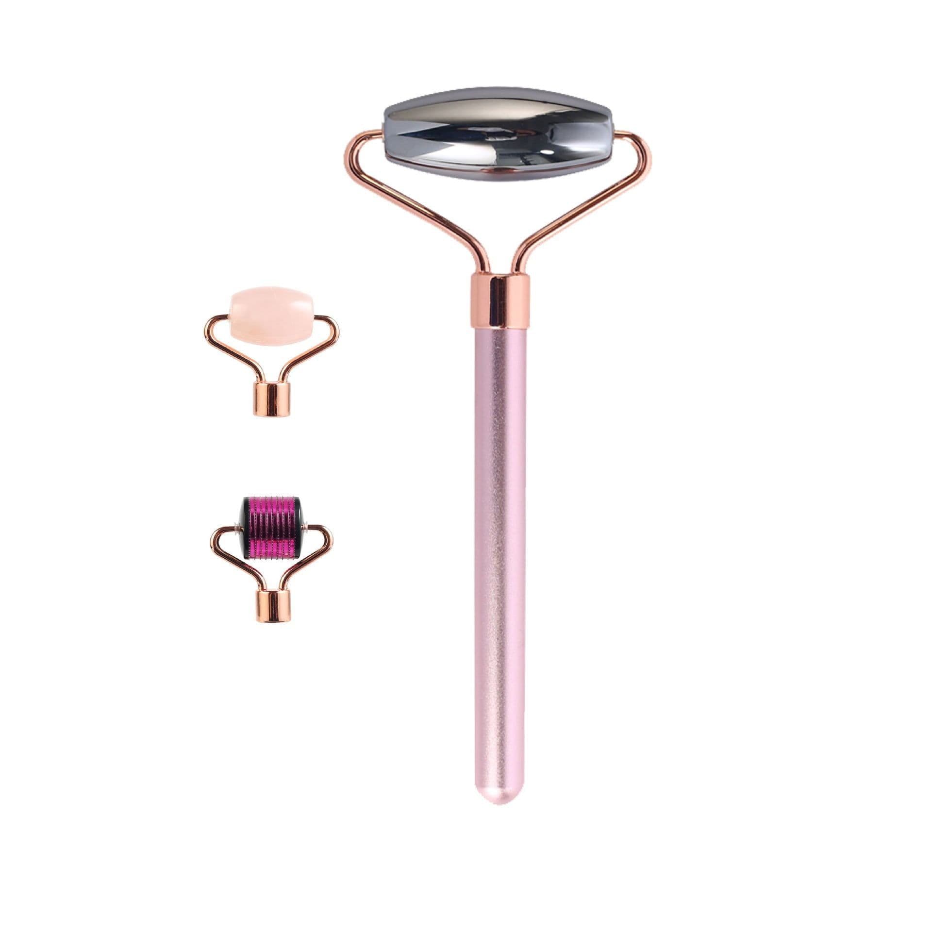 image-Seven-in-one Magnetic Head Changer Three Piece Facial Massage Set