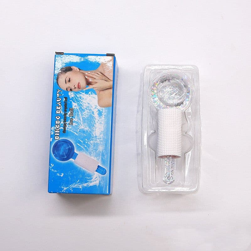 image-Crystal Ice Ball Ice Therapy Facial Massage Glass Beauty Ball