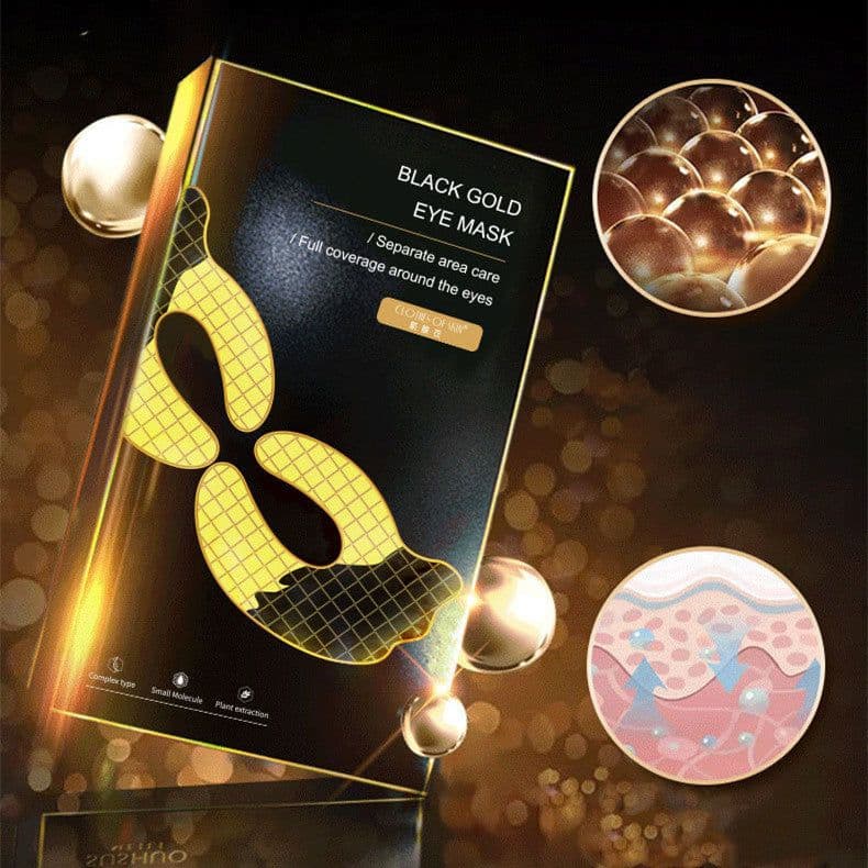 image-Skin Clothing Pearl Caviar Black Gold Eye Mask