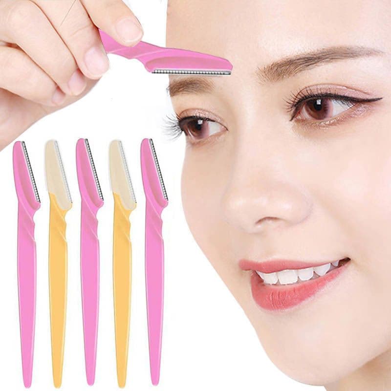 image-Women's Metal Skin-friendly Eyebrow Trimmer Set