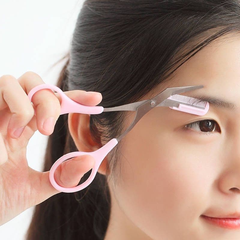 image-Women's Metal Skin-friendly Eyebrow Trimmer Set
