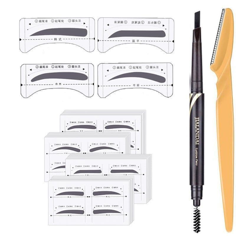 image-Women's Metal Skin-friendly Eyebrow Trimmer Set