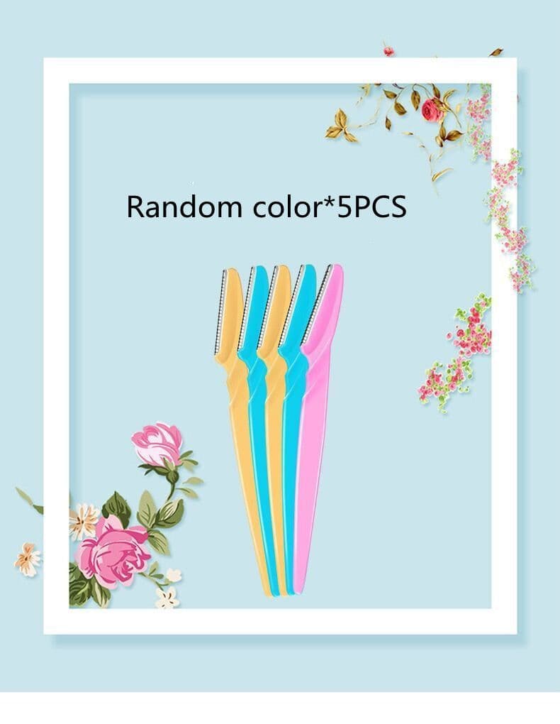 image-Women's Metal Skin-friendly Eyebrow Trimmer Set