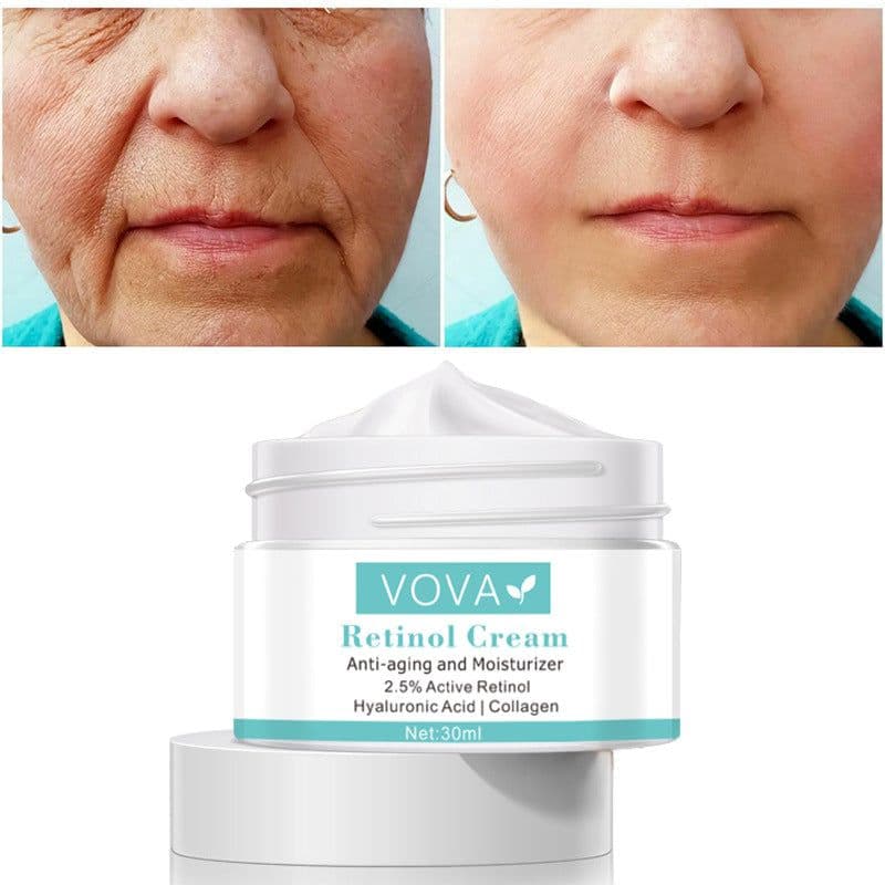 image-Collagen Hyaluronic Acid Anti-Wrinkle Cream Shrink Pores Tightening Improve Puffiness Moisturizing Skin Care