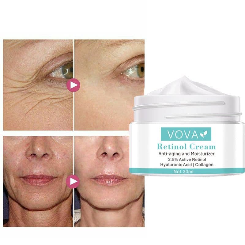 image-Collagen Hyaluronic Acid Anti-Wrinkle Cream Shrink Pores Tightening Improve Puffiness Moisturizing Skin Care