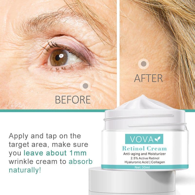 image-Collagen Hyaluronic Acid Anti-Wrinkle Cream Shrink Pores Tightening Improve Puffiness Moisturizing Skin Care