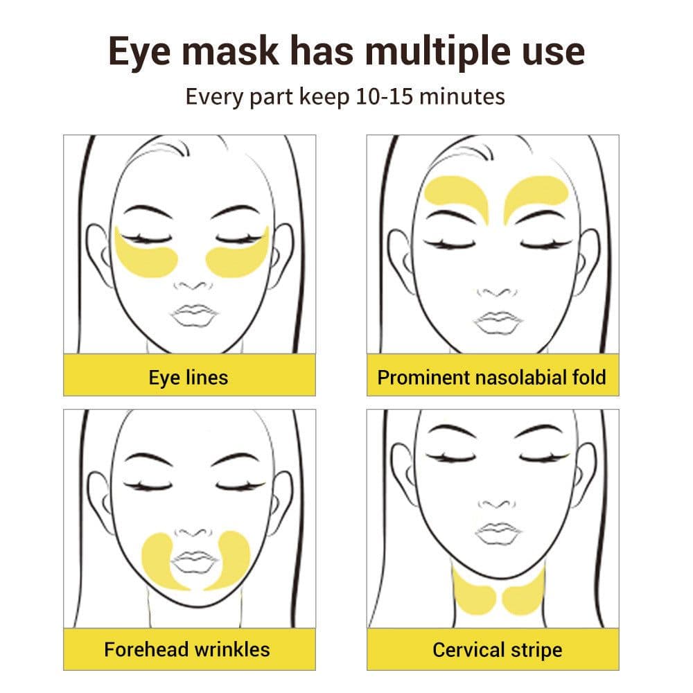 image-Collagen Removal Eye Puffiness Wrinkles Eye Circles Retinol Vc Hyaluronic Acid Mask