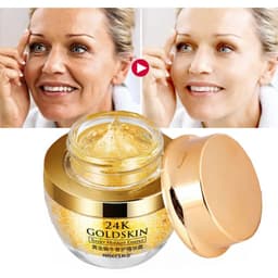 image-24K Gold Face Cream Dry Skin Care Whitening Snail Brightening