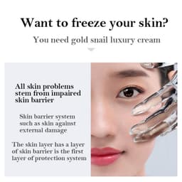 image-24K Gold Face Cream Dry Skin Care Whitening Snail Brightening