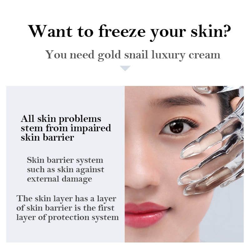 image-24K Gold Face Cream Dry Skin Care Whitening Snail Brightening