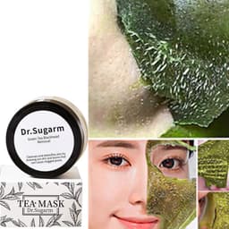 image-Blackhead Makeup Removing Facial Mask Whitens And Shrinks Pores Green Tea Facial Powder