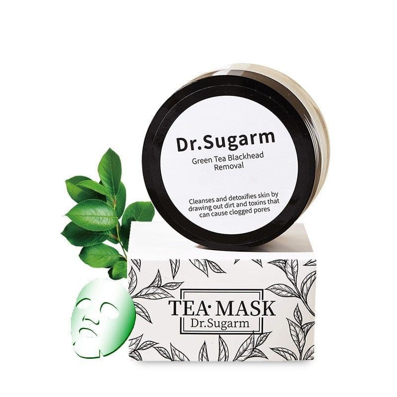 image-Blackhead Makeup Removing Facial Mask Whitens And Shrinks Pores Green Tea Facial Powder
