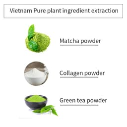 image-Blackhead Makeup Removing Facial Mask Whitens And Shrinks Pores Green Tea Facial Powder