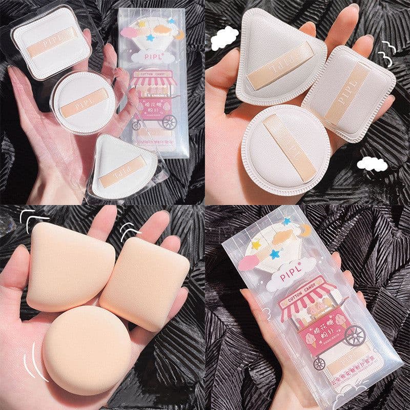image-Cotton Candy Puff Suit Super Soft Foundation Make-up Powder Dual-use Air Cushion