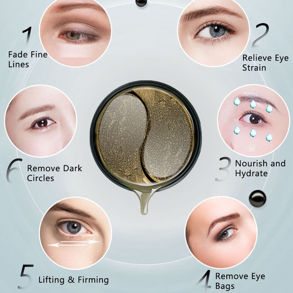 image-Black Pearl Eye Mask Gel Crystal Moisturizing Collagen