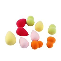 image-Cross-border Hot Selling 10 Mini Foam Large Powder Puff Non-latex Sponge Beauty Tools
