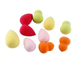 image-Cross-border Hot Selling 10 Mini Foam Large Powder Puff Non-latex Sponge Beauty Tools