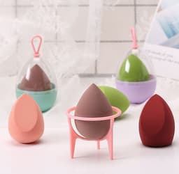 image-Qiao Beili Wholesale Rubycell Cosmetic Egg Makeup Sponge Ball Smear-proof Makeup Beauty Blender Super Soft Cosmetic Egg