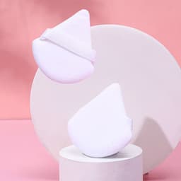 image-Puff Suede Dry Powder Puff Fan Loose Powder Puff Makeup Sponge