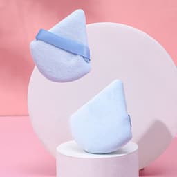 image-Puff Suede Dry Powder Puff Fan Loose Powder Puff Makeup Sponge