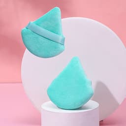image-Puff Suede Dry Powder Puff Fan Loose Powder Puff Makeup Sponge