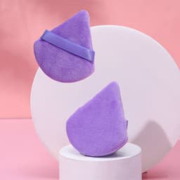 image-Puff Suede Dry Powder Puff Fan Loose Powder Puff Makeup Sponge