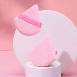 image-Puff Suede Dry Powder Puff Fan Loose Powder Puff Makeup Sponge