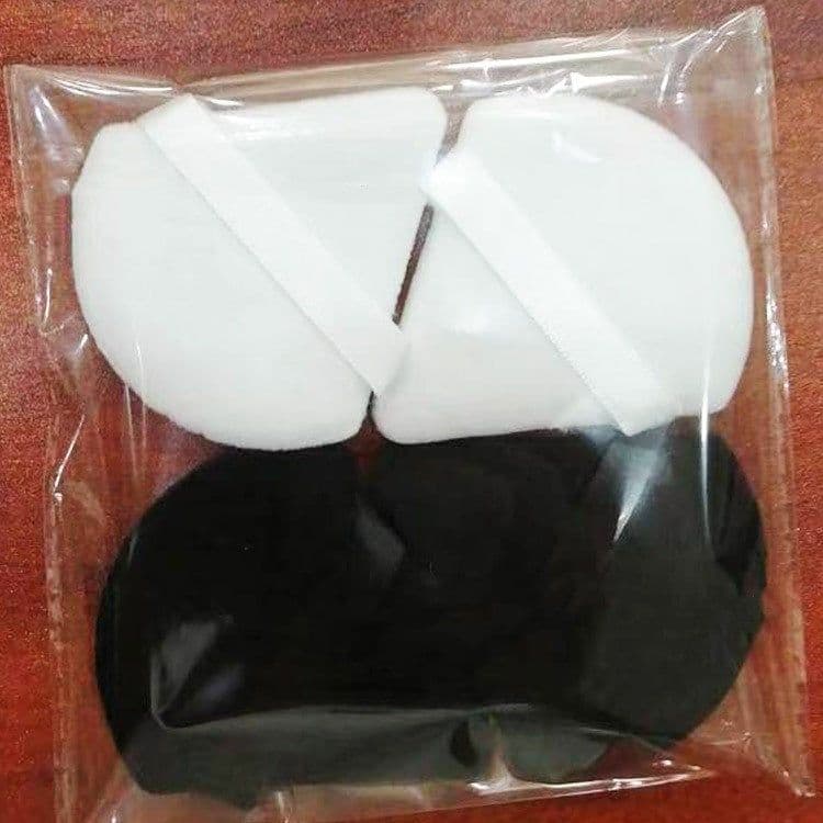 image-Puff Suede Dry Powder Puff Fan Loose Powder Puff Makeup Sponge