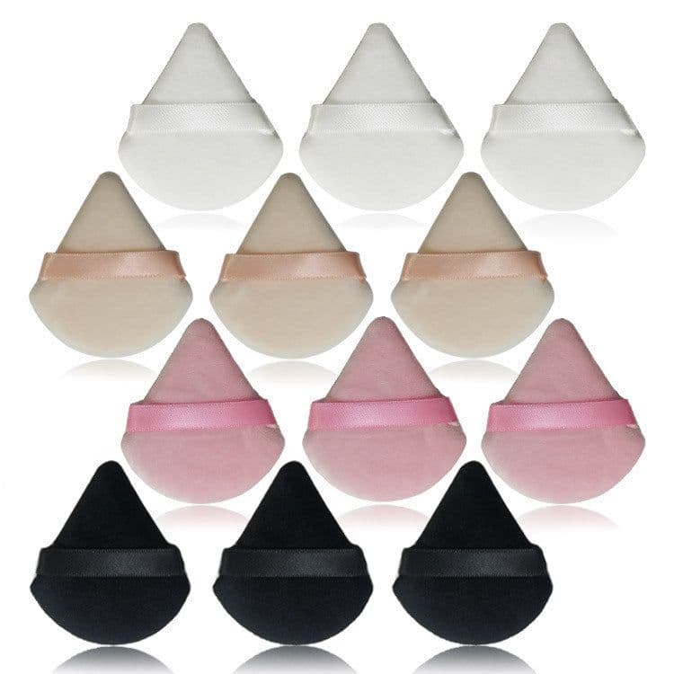 image-Puff Suede Dry Powder Puff Fan Loose Powder Puff Makeup Sponge