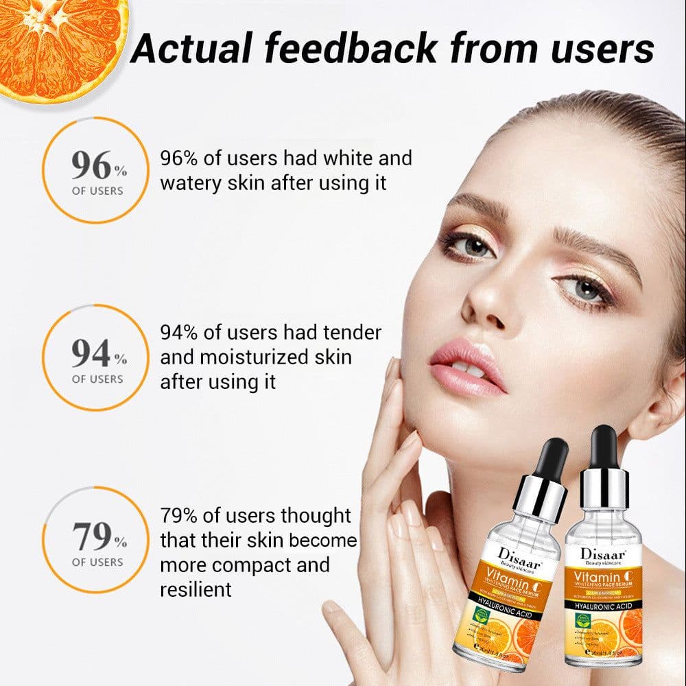 image-Hyaluronic Acid Vitamin C Face Serum Whitening