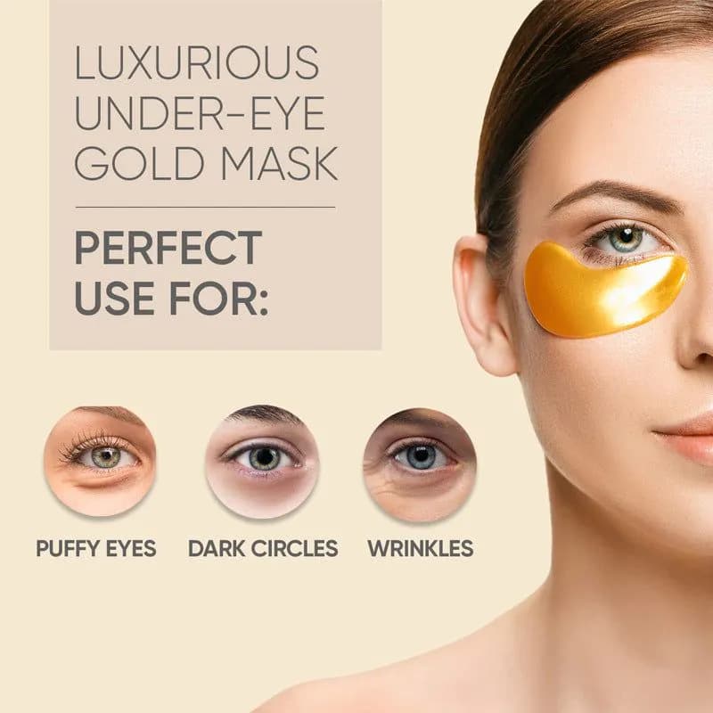 image-Eye Bag Removal Wrinkle Lifting And Tightening 24K Gold Eye Mask Patch