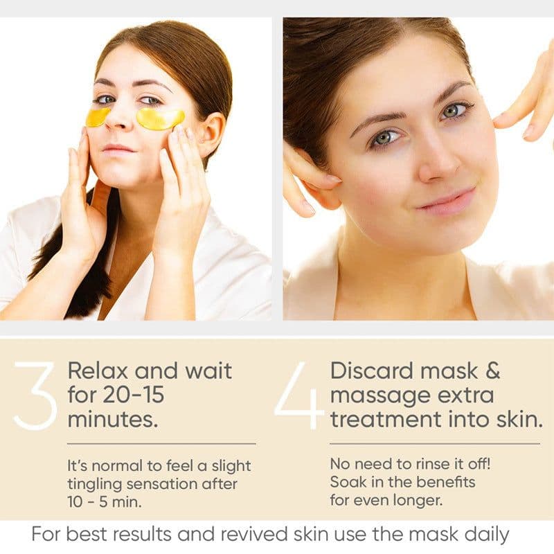 image-Eye Bag Removal Wrinkle Lifting And Tightening 24K Gold Eye Mask Patch
