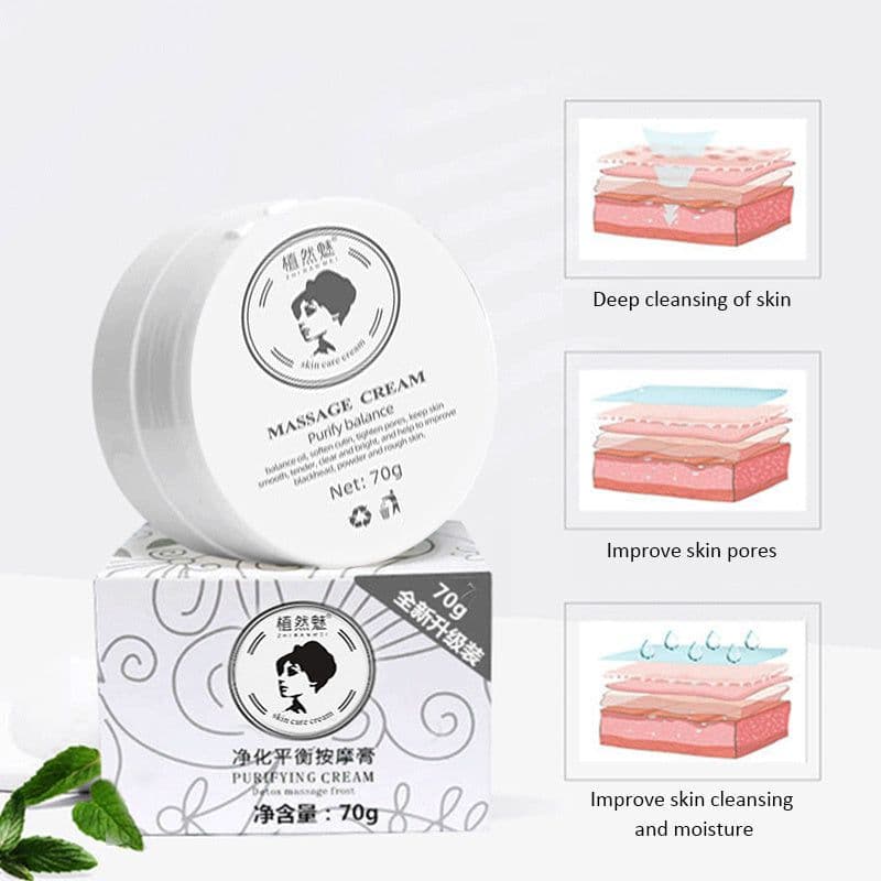 image-Bamboo Charcoal Exfoliating Firming Revitalizing Body Massage Cream