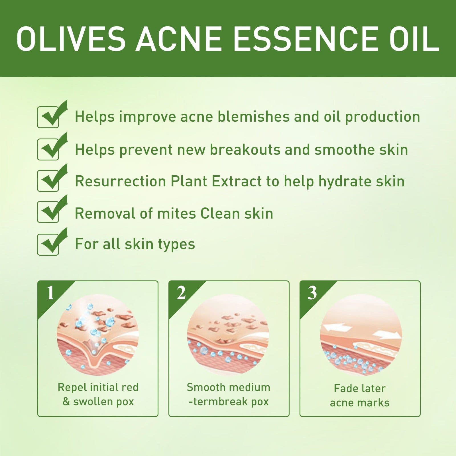 image-Remove Face Oil Acne Gentle Moisturizing Acne Pit Repair Liquid Fade Face Acne Marks Essential Oil