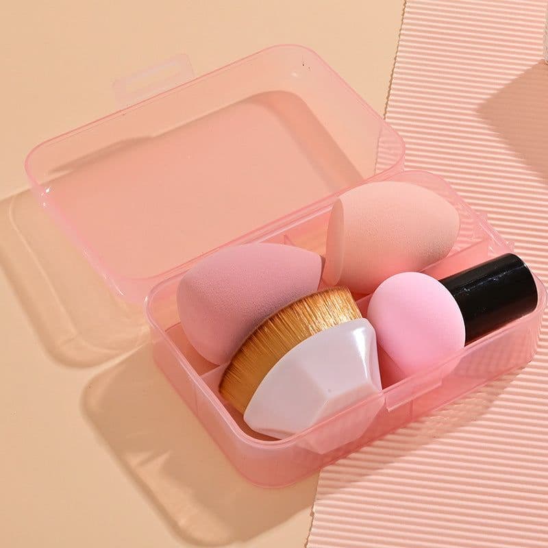 image-Water Drop Gourd Mushroom-shaped Haircut Beauty Blender Suit