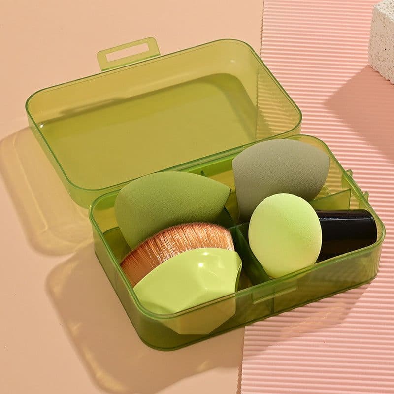 image-Water Drop Gourd Mushroom-shaped Haircut Beauty Blender Suit