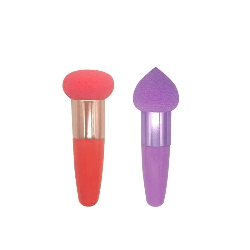 image-Three Brushes Set Sponge Beauty Blender Cushion Compact Wet And Dry Dual-use Beauty Blender Makeup Tools