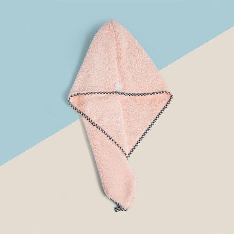 image-Free Shipping Dry Hair Towel Embroidery Dry Hair Cap Women's Absorbent And Quick-Drying Microfiber Thickened Turban Coral Fleece Shower Cap