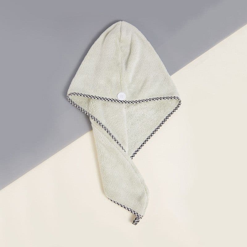 image-Free Shipping Dry Hair Towel Embroidery Dry Hair Cap Women's Absorbent And Quick-Drying Microfiber Thickened Turban Coral Fleece Shower Cap