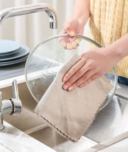 image-Cabo Kitchen Cleaning Absorbent Microfiber Fish Scale Towel
