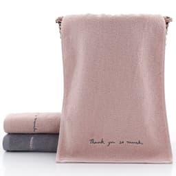 image-Absorbent Couple Towel Cotton Adult Face Wash Towel