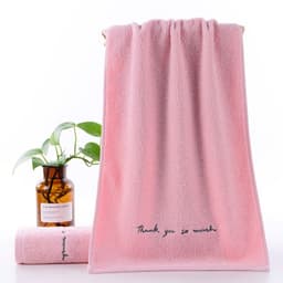image-Absorbent Couple Towel Cotton Adult Face Wash Towel