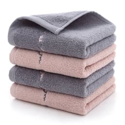 image-Absorbent Couple Towel Cotton Adult Face Wash Towel
