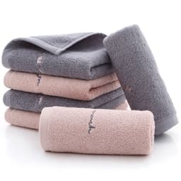 image-Absorbent Couple Towel Cotton Adult Face Wash Towel
