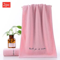 image-Absorbent Couple Towel Cotton Adult Face Wash Towel