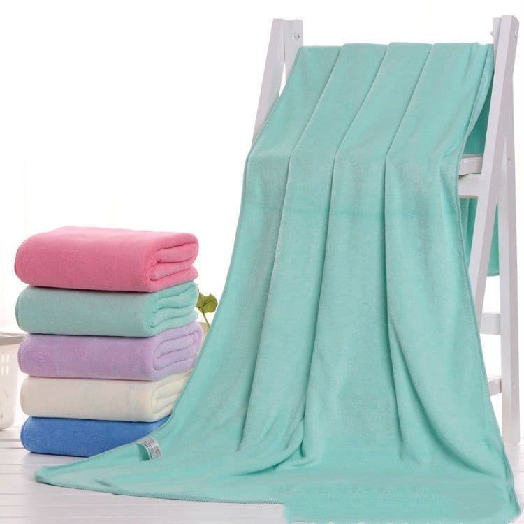 image-Source Factory Microfiber Bath Towel Beach Towel Beauty Salon Bed Fire Therapy 70 140 Absorbent Foreign Trade Bath Towel