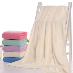 image-Source Factory Microfiber Bath Towel Beach Towel Beauty Salon Bed Fire Therapy 70 140 Absorbent Foreign Trade Bath Towel