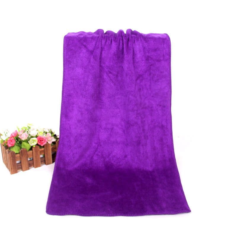 image-Source Factory Microfiber Bath Towel Beach Towel Beauty Salon Bed Fire Therapy 70 140 Absorbent Foreign Trade Bath Towel